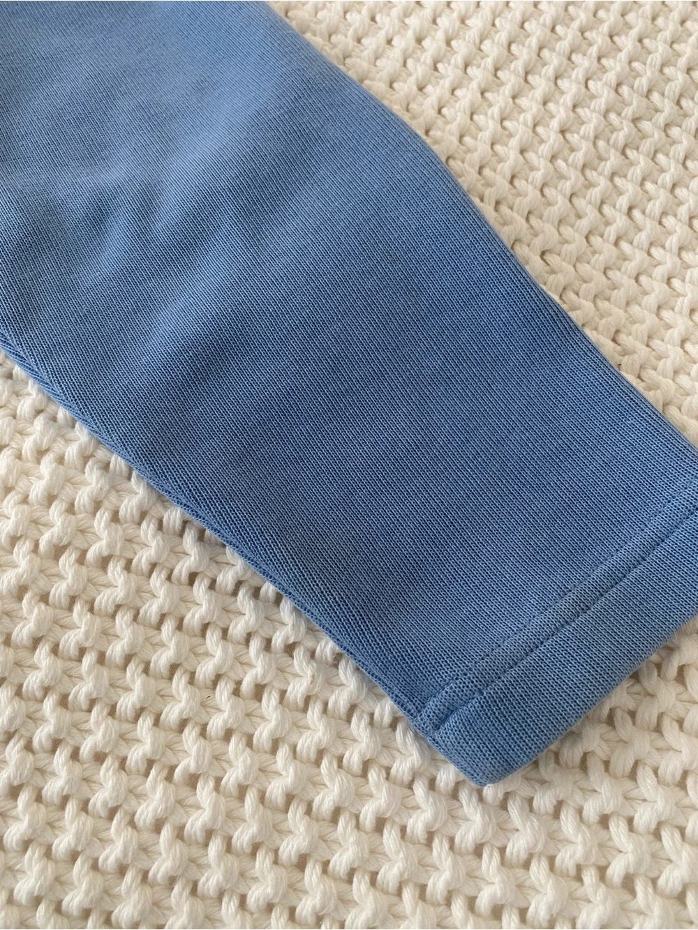 Talbots Periwinkle Blue Cotton Zip Hoodie with Hood